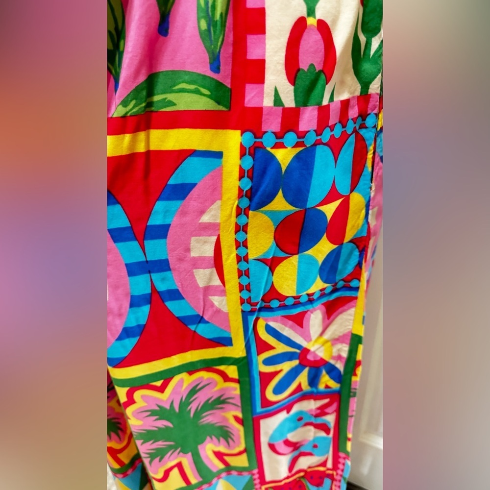Sincerely Jules 100%Rayon Floral Multicolor Patterned Jumpsuit Size Large - Picture 9 of 13